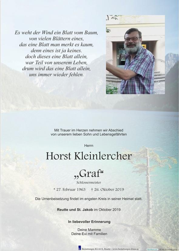Horst Kleinlercher